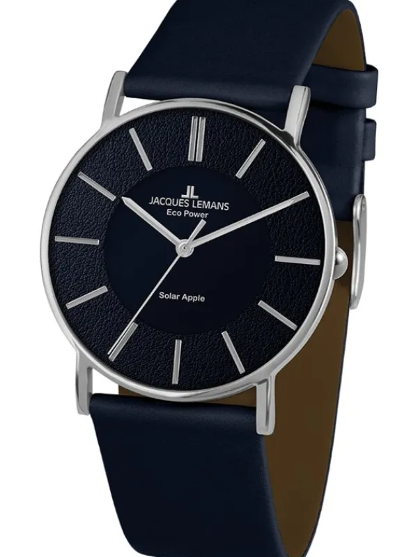 Jacques Lemans Herrenuhren | Damenuhren-Eco Power Solar Blau 1-2113C