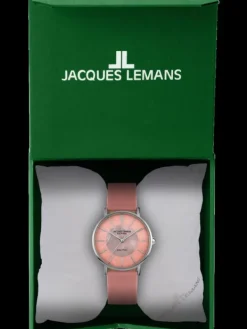 Jacques Lemans Damenuhren-Eco Power Solar Perlmutt Rosa 1-2112C