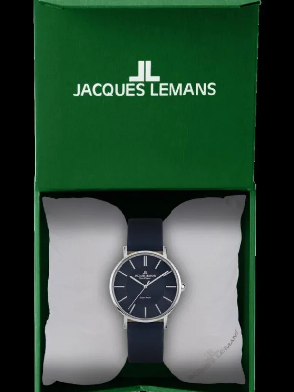 Jacques Lemans Herrenuhren | Damenuhren-Eco Power Solar Blau 1-2113C