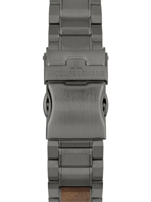 Jacques Lemans Herrenuhren-Eco Power Chrono Holz 1-2115K