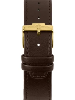 Jacques Lemans Damenuhren-Eco Power Solar Wood goldf. 1-2106B