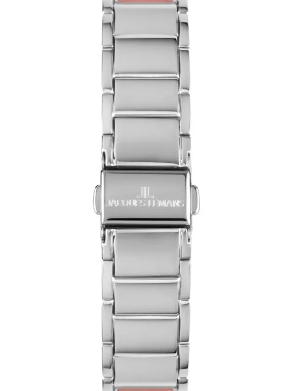 Jacques Lemans Damenuhren-Eco Power Perlmutt Rosa 1-2108D