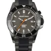 Jacques Lemans Herrenuhren-Hybromatic Ceramic Grau 1-2222A