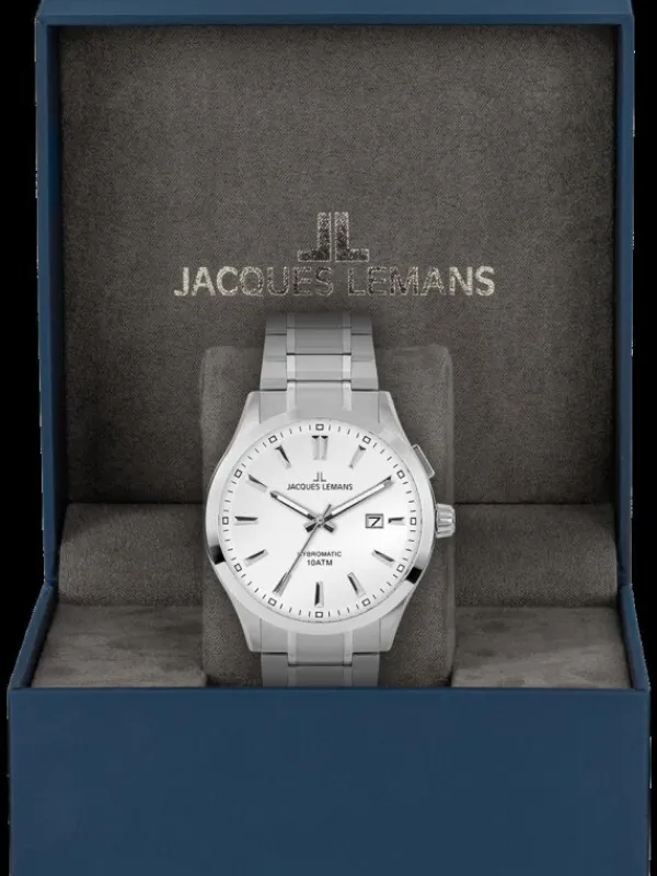 Jacques Lemans Herrenuhren-Hybromatic Silber 1-2130F