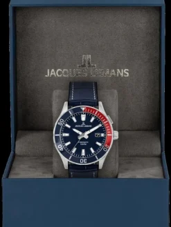 Jacques Lemans Herrenuhren-Hybromatic Blau/Rot 1-2131B