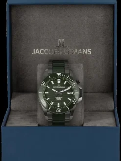 Jacques Lemans Herrenuhren-Hybromatic Ceramic Grün 1-2222F