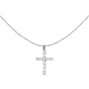 Jacques Lemans Halsketten + Collier-Kette Kreuz Topas SE-C103A