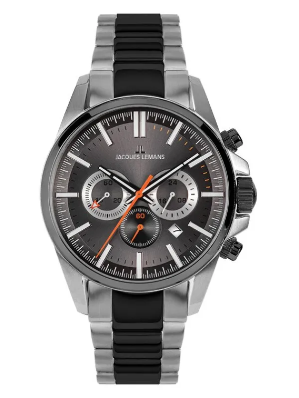 Jacques Lemans Herrenuhren-Liverpool Chrono grau 1-2119E