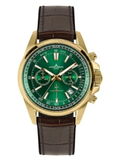 Jacques Lemans Herrenuhren-Liverpool Chrono grün Leder 1-2117H