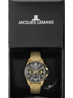 Jacques Lemans Herrenuhren-Liverpool Chrono goldf. 1-2119H