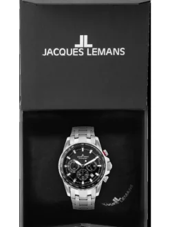 Jacques Lemans Herrenuhren-Liverpool Chrono schwarz 1-2099D
