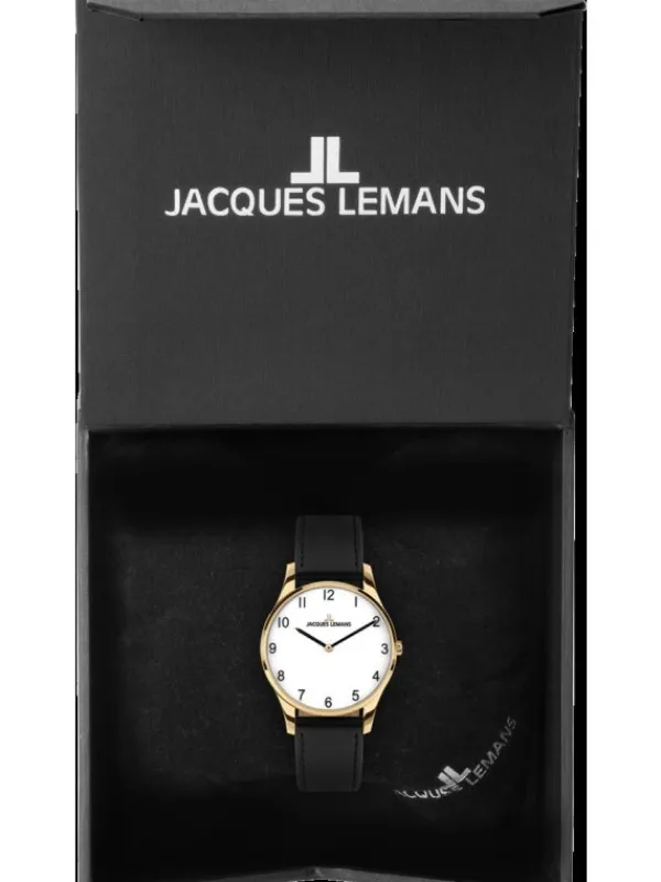 Jacques Lemans Damenuhren-London 30mm goldf. 1-2123H