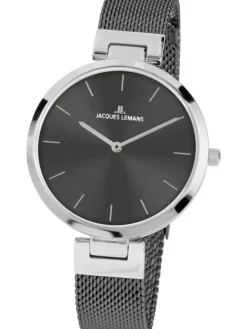 Jacques Lemans Damenuhren-Milano 34 graues Band 1-2110F