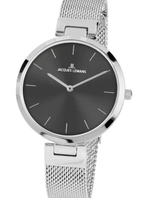 Jacques Lemans Damenuhren-Milano 34mm anthrazit 1-2110A
