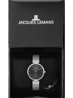 Jacques Lemans Damenuhren-Milano 34mm anthrazit 1-2110A