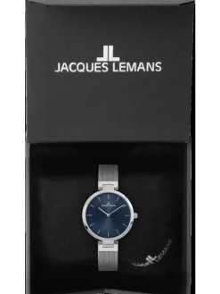 Jacques Lemans Damenuhren-Milano 34mm blau 1-2110C