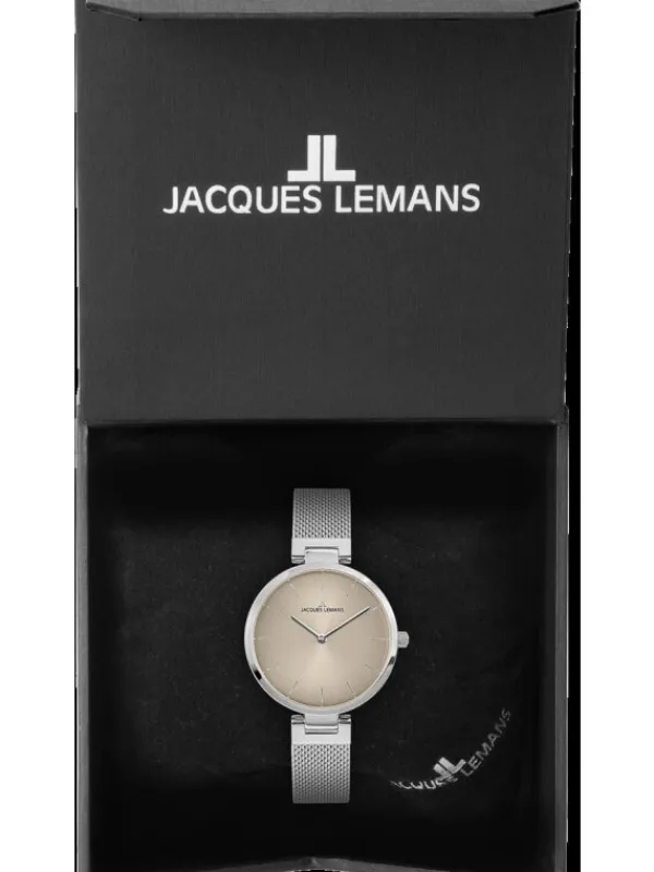 Jacques Lemans Damenuhren-Milano 34mm Stahl 1-2110B