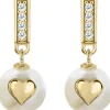 Jacques Lemans Ohrschmuck-Ohrhänger Perle Herz goldf. SE-O177H