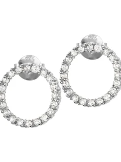 Jacques Lemans Ohrschmuck-Ohrstecker Topas Ring SE-O121A