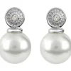 Jacques Lemans Ohrschmuck-Ohrstecker Topas und Perle SE-O175A