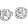 Jacques Lemans Ohrschmuck-Ohrstecker Topas Weiß SE-O104A