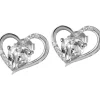 Jacques Lemans Ohrschmuck-Ohrstecker Herz Topas SE-O118A