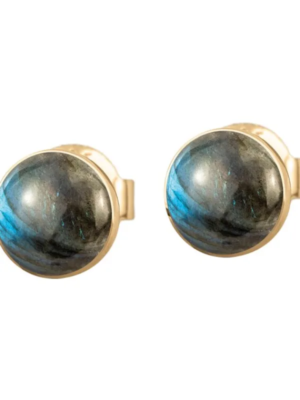 Jacques Lemans Ohrschmuck-Ohrstecker Labradorit goldf. SE-O122D