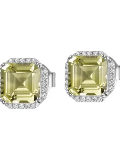 Jacques Lemans Ohrschmuck-Ohrstecker Peridot SE-O104B