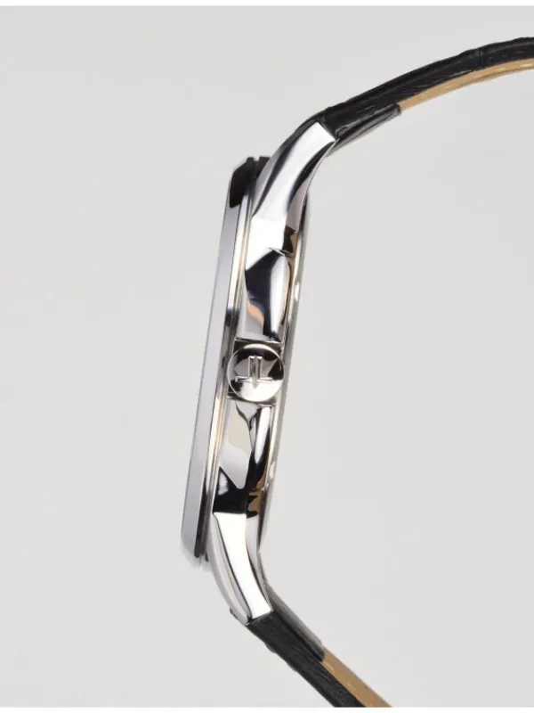 Jacques Lemans Herrenuhren-Sydney 42mm silberf. Leder 1-1540B