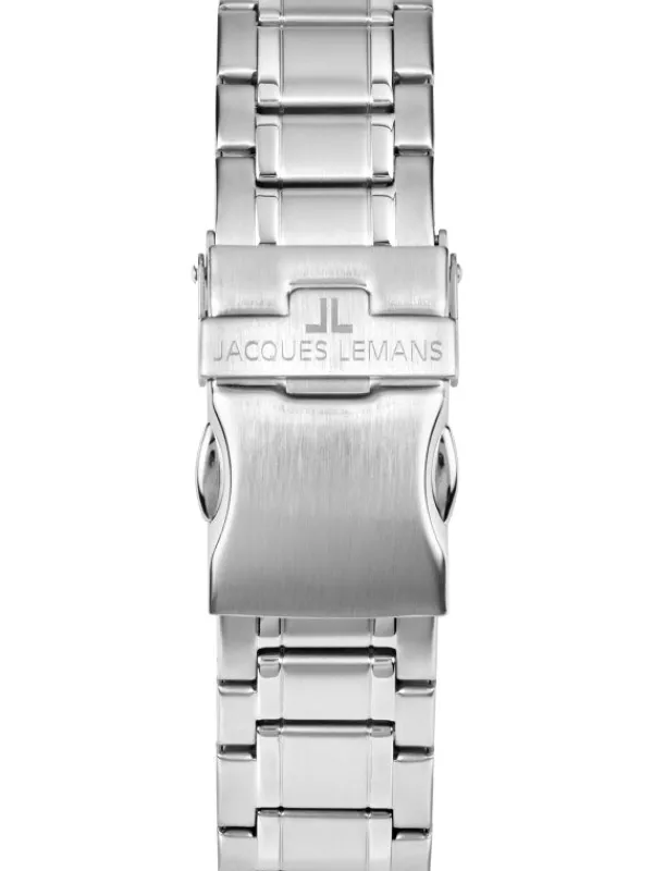 Jacques Lemans Herrenuhren-Sydney 42mm Chronograph Schwarz 1-1542D