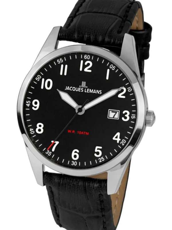 Jacques Lemans Herrenuhren-Vienna 40mm schw. 1-2002A