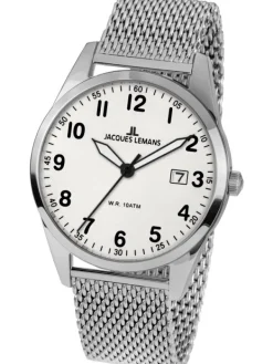 Jacques Lemans Herrenuhren-Vienna 40mm Milanaise 1-2002I