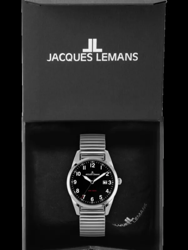 Jacques Lemans Herrenuhren-Vienna 40mm Flexband 1-2002S