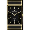 Jacques Lemans Herrenuhren-York Ceramic schw./goldf. 28mm 1-1593.1G