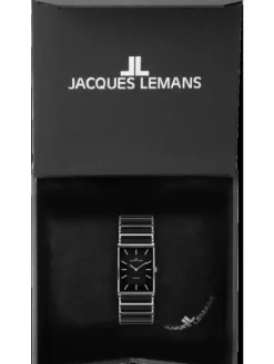 Jacques Lemans Damenuhren-York Ceramic schwarz 20mm 1-1651A