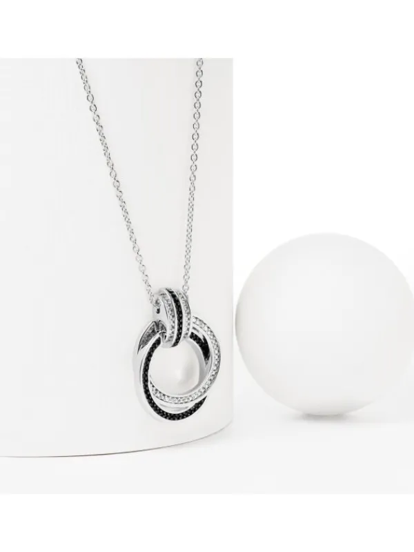 JETTE Halsketten + Collier-CIAO BELLA Halskette Silber schw. S.88601645NL