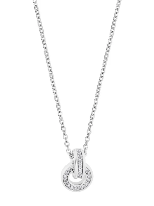JETTE Halsketten + Collier-COSMOPOLITAN Halskette Silber Ringe Zirkonia S.88854322NL
