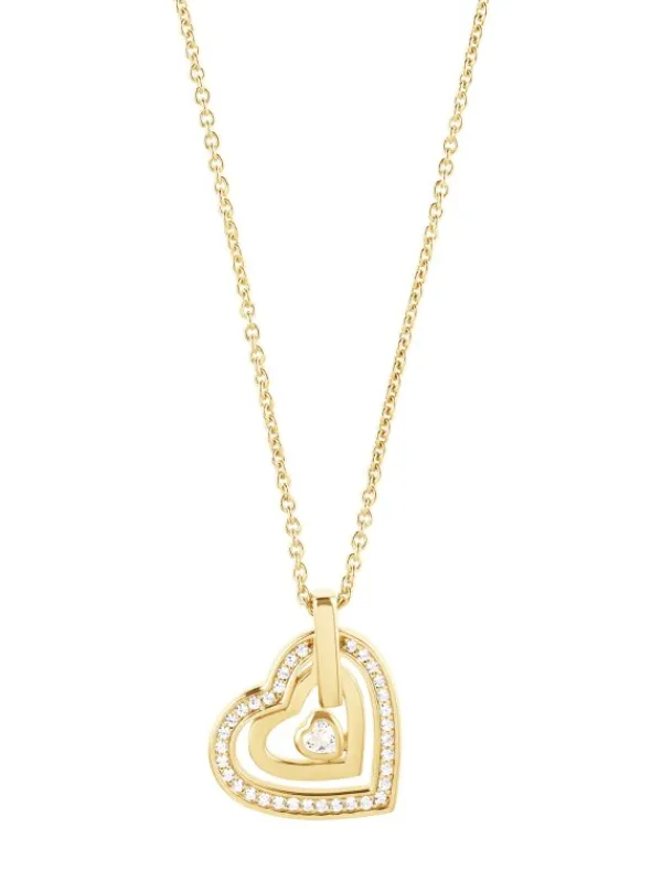 JETTE Halsketten + Collier-HEARTS Halskette Zirkonia vergoldet S.88601301NL