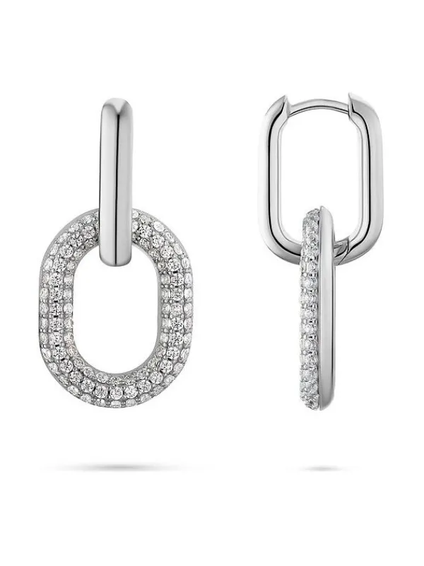 JETTE Ohrschmuck-LIQUID Creole doppel Silber S.88336526NL