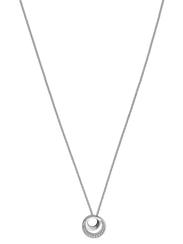 JETTE Halsketten + Collier-LOOP Kette Silber Zirkonia S.87745422NL