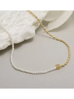 JETTE Halsketten + Collier-NUGGET PEARL Halskette Perle goldf. S.88854586NL