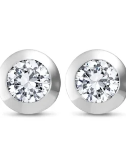 JETTE Ohrschmuck-SOLITAIRE Ohrstecker Silber S.86505657NL