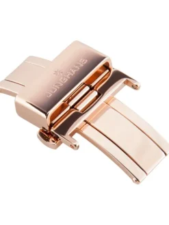 JUNGHANS Schließen-Faltschließe aus Edelstahl PVD rosegold 18 mm poliert 42555-0165