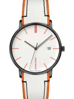 JUNGHANS Herrenuhren-FORM Quarz Weiß 41/4480.00