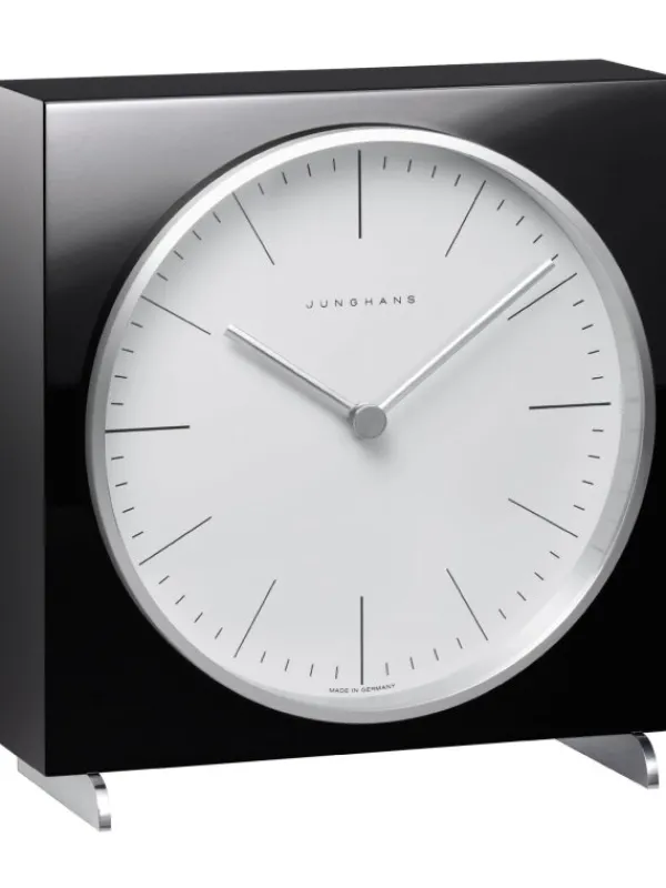 JUNGHANS Wecker + Co.-max bill Tischuhr schwarz 383/2202