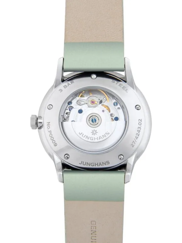 JUNGHANS Damenuhren-Meister Automatic Hellgrün 27/4243.02