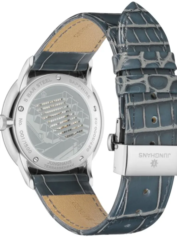 JUNGHANS Herrenuhren-Meister Handaufzug Terrassenbau 027/3000.02