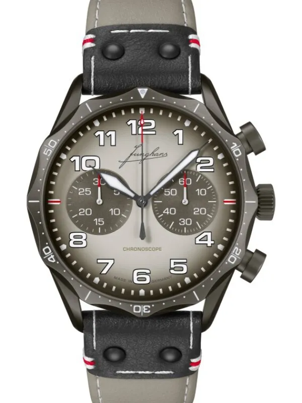 JUNGHANS Herrenuhren-Meister Pilot Chronoscope Desert 27/3398.00