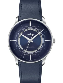 JUNGHANS Herrenuhren-Meister Worldtimer Blau 27/3010.01