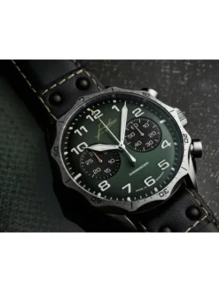 JUNGHANS Herrenuhren-Pilot Chronoscope 27/3492.00